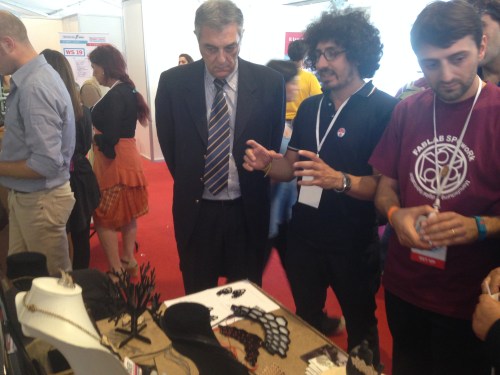 Francesco Schiavello con Erino Colombi presidente del Cna di Roma